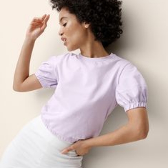 A New Day Lilac Crop Top - Picture 1 of 3